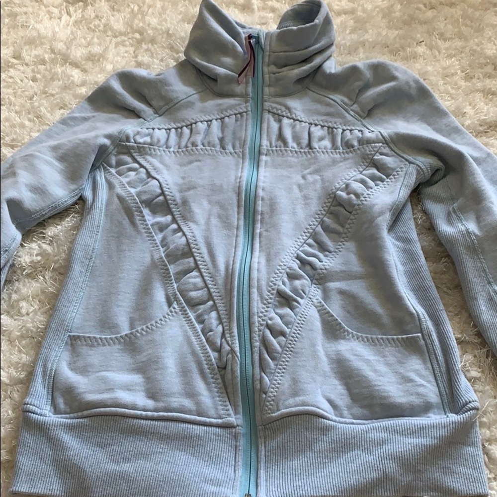 Ivivva blue jacket size small/medium never womens